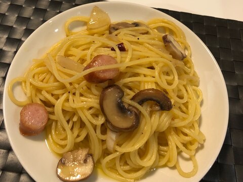 アヒージョの残りでオイル系パスタ♡